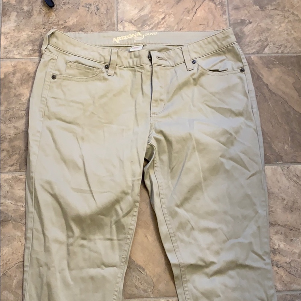 Tan khaki jeans